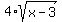 4%2Asqrt%28x-3%29