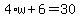 4%2Aw%2B6=30