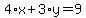 4%2Ax%2B3%2Ay=9