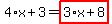 4%2Ax%2B3=highlight_red%28+3%2Ax%2B8+%29