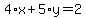4%2Ax%2B5%2Ay=2