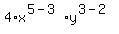 4%2Ax%5E%285-3%29%2Ay%5E%283-2%29+