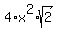 4%2Ax%5E2%2Asqrt%282%29