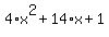4%2Ax%5E2%2B14%2Ax%2B1