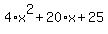 4%2Ax%5E2%2B20%2Ax%2B25