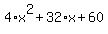 4%2Ax%5E2%2B32%2Ax%2B60