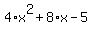 4%2Ax%5E2%2B8%2Ax-5