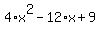 4%2Ax%5E2-12%2Ax%2B9