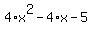 4%2Ax%5E2-4%2Ax-5