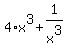 4%2Ax%5E3+%2B+1%2Fx%5E3