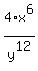 4%2Ax%5E6%2Fy%5E12