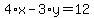 4%2Ax-3%2Ay=12