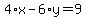 4%2Ax-6%2Ay=9