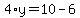 4%2Ay=10-6