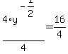 4%2Ay%5E%28-1%2F2%29%2F4=16%2F4