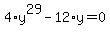 4%2Ay%5E29-12%2Ay=0