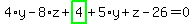 \"4%2Ay-8%2Az%2Bhighlight_green%28+4+%29%2B5%2Ay%2Bz-26=0\"