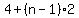 4%2B%28n-1%29%2A2