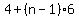4%2B%28n-1%29%2A6