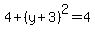 4%2B%28y%2B3%29%5E2=4