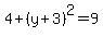 4%2B%28y%2B3%29%5E2=9