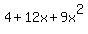 4%2B12x%2B9x%5E2