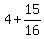 4%2B15%2F16