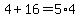 4%2B16=5%2A4