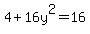 4%2B16y%5E2=16