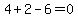 4%2B2-6=0