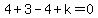 4%2B3-4%2Bk=0