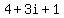 4%2B3i%2B1