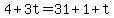 4%2B3t=31%2B1%2Bt