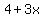 4%2B3x