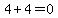 4%2B4=0