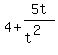 4%2B5t%2F%28t%5E2%29