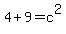 4%2B9=c%5E2