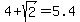 4%2Bsqrt%282%29=5.4