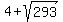 4%2Bsqrt%28293%29