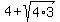 4%2Bsqrt%284%2A3%29