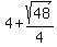 4%2Bsqrt%2848%29%2F4