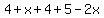 4%2Bx%2B4%2B5-2x