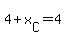 4%2Bx%5BC%5D=4