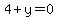 4%2By=0