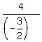 4%2F%28%28-3%2F2%29%29