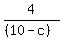 4%2F%28%2810-c%29%29