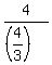 4%2F%28%284%2F3%29%29