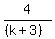 4%2F%28%28k%2B3%29%29