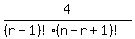 4%2F%28%28r-1%29%21%28n-r%2B1%29%21%29