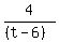 4%2F%28%28t-6%29%29